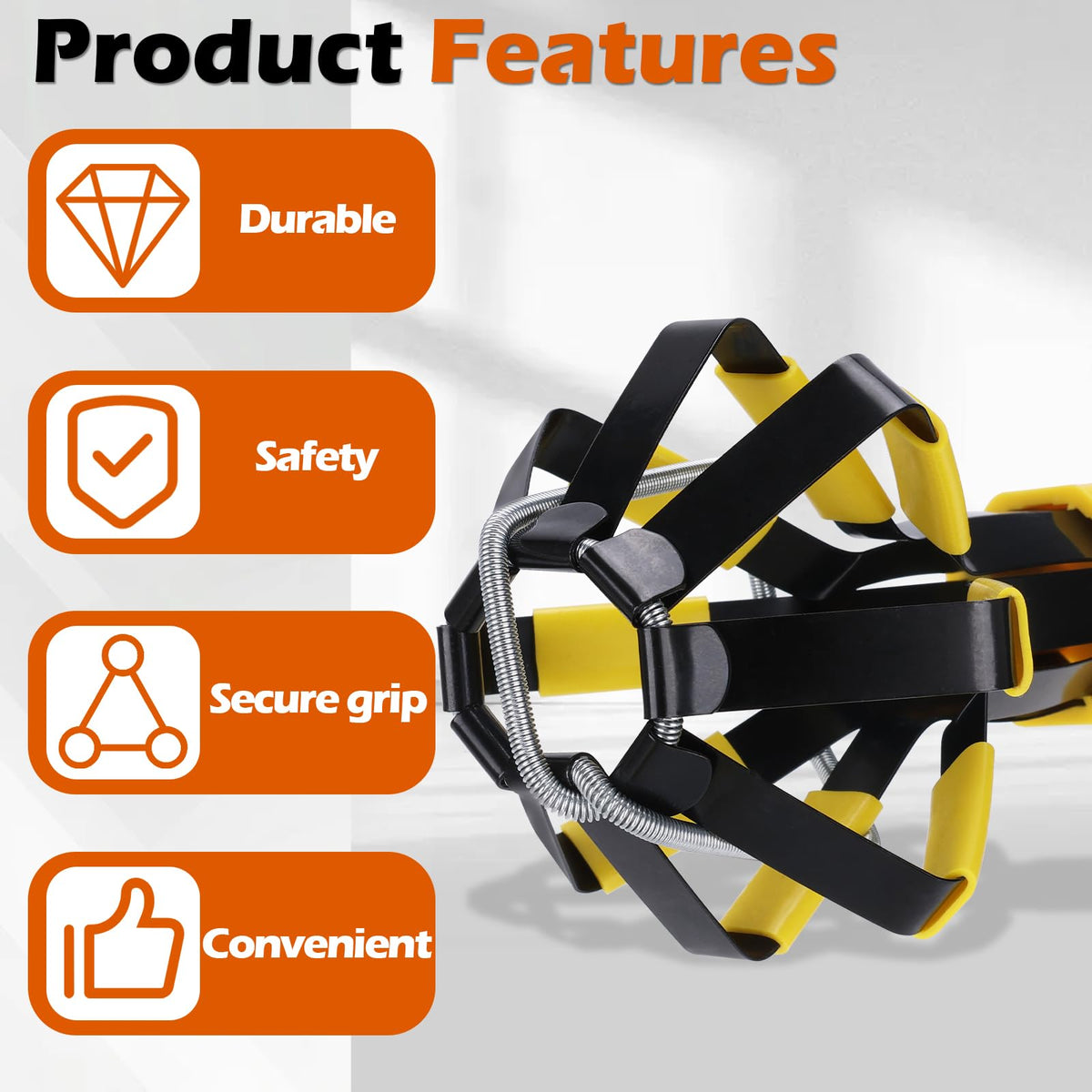 LikeLion yellow and black head design highlights durability for outdoor tasks