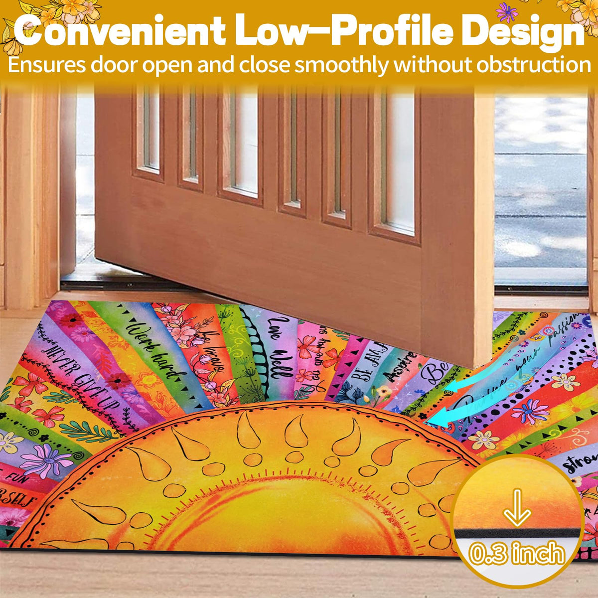Likiyol absorbent entry mat helps keep indoor floors cleaner after rain or pet visits.