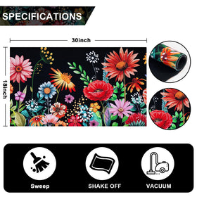 Likiyol easy-clean front door mat maintains color after washing