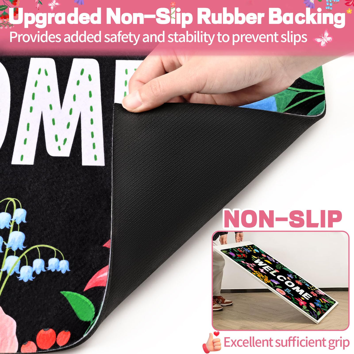 Likiyol door mat showing absorbent surface capturing dirt and debris