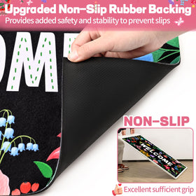 Likiyol door mat showing absorbent surface capturing dirt and debris