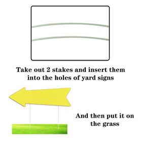 LIKOSEA Durable yard signs withstand wind and weather for long-lasting guidance.