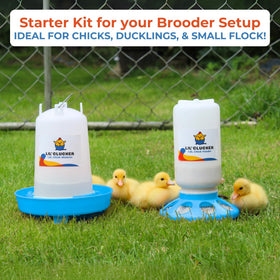 Lil'Clucker anti-tip base in the set reduces tipping accidents.