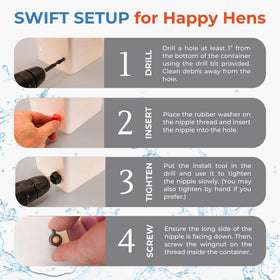 Lil'Clucker durable poultry waterer construction built for long-lasting use.