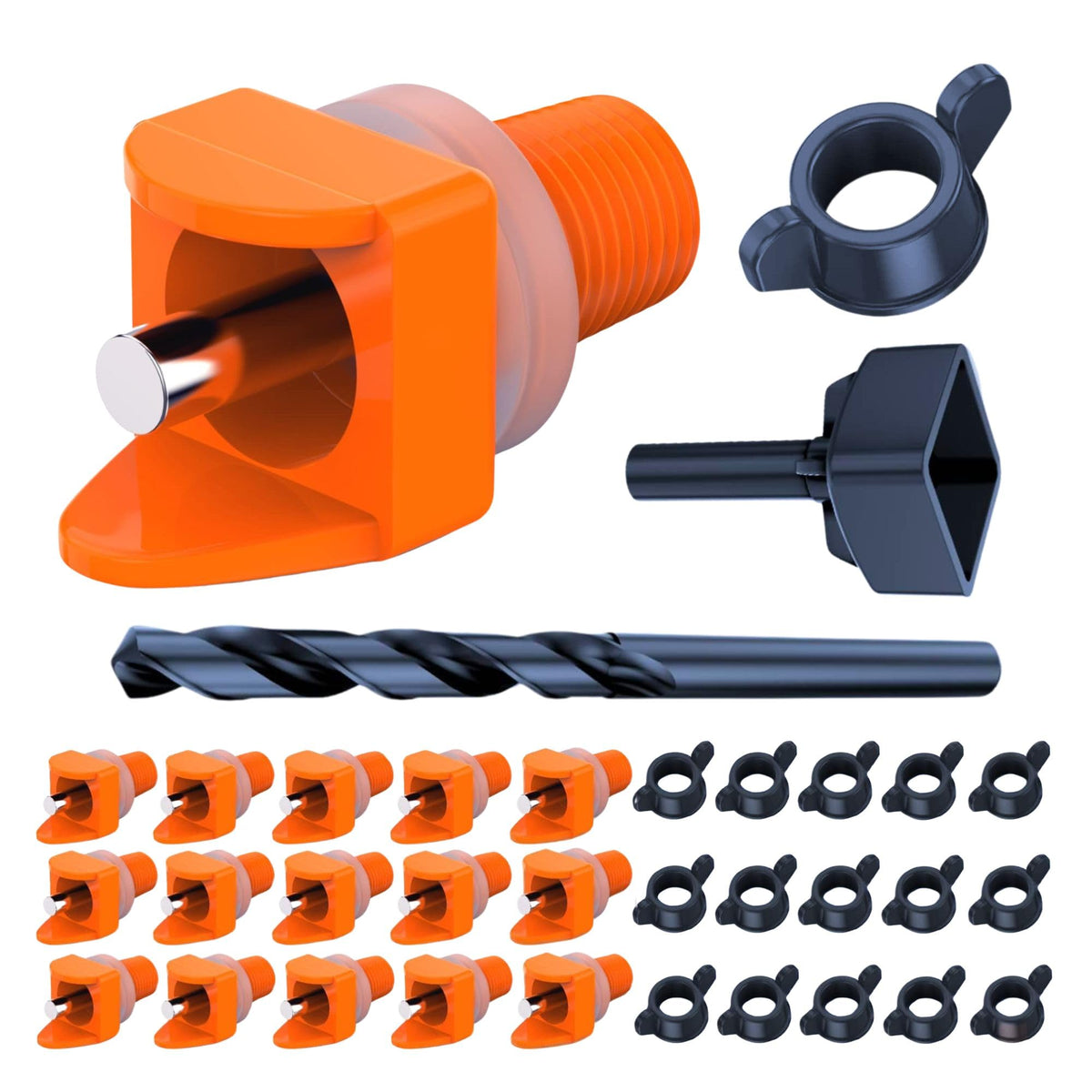 Lil'Clucker waterer nipples pack of 15 ready for quick container setup.