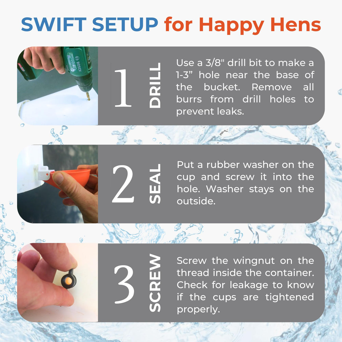 Lil'Clucker waterer kit helps keep a busy flock hydrated during daily chores