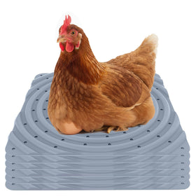 Lil'Clucker washable nesting pad gray 12x12 provides durable, reusable comfort for secure egg nesting.