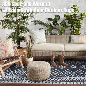 LILIOFFIC durable polypropylene weave provides lightweight comfort underfoot