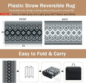 LILIOFFIC reversible design rug offers two looks for quick patio refresh