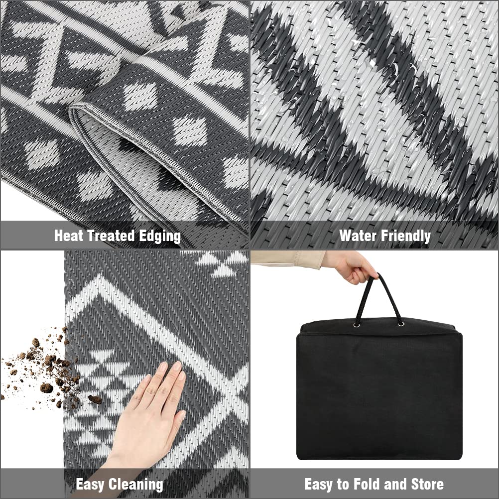 LILIOFFIC UV and water resistant rug withstands sun and rain