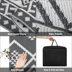 LILIOFFIC UV and water resistant rug withstands sun and rain