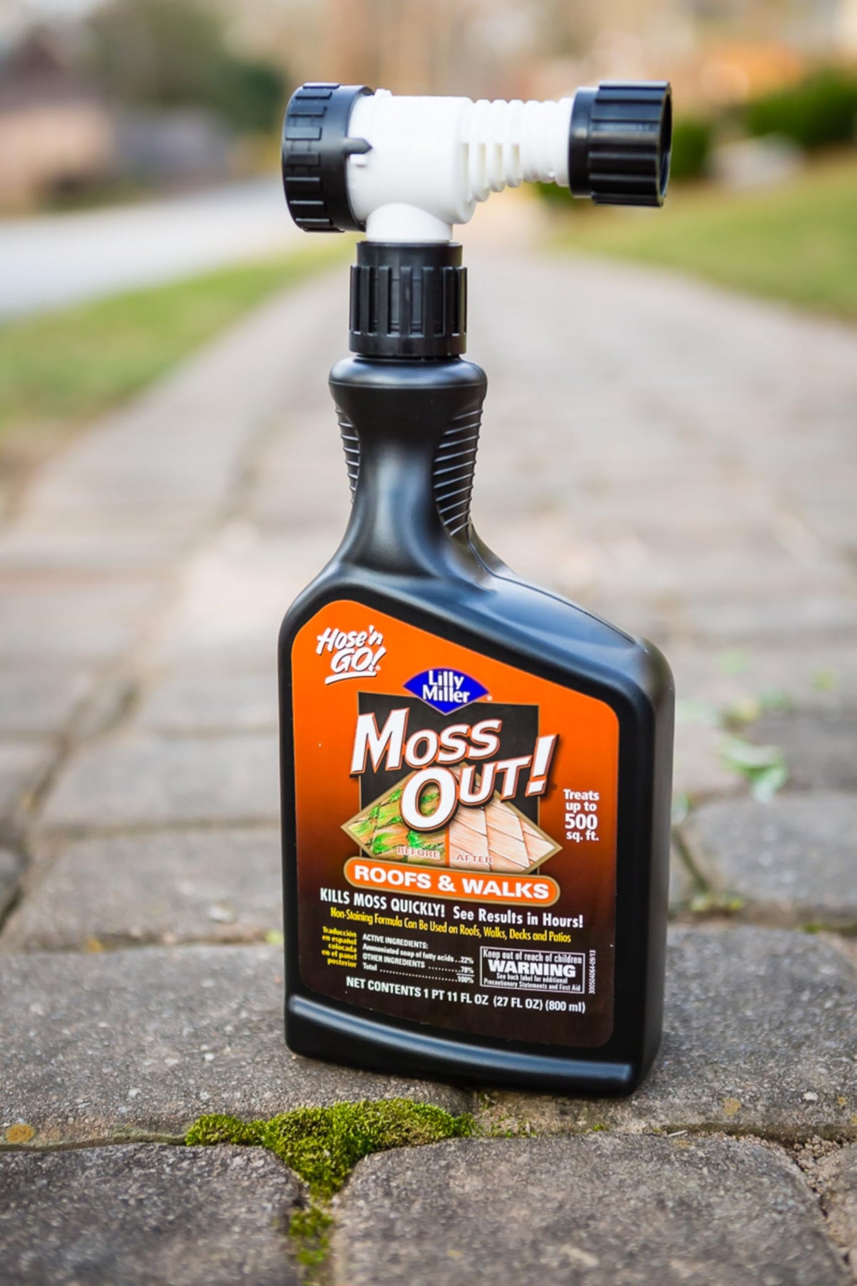 Lilly Miller Moss Out delivers fast results on mossy roof within hours
