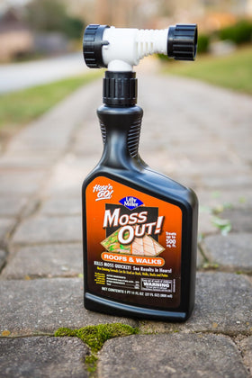 Lilly Miller Moss Out delivers fast results on mossy roof within hours