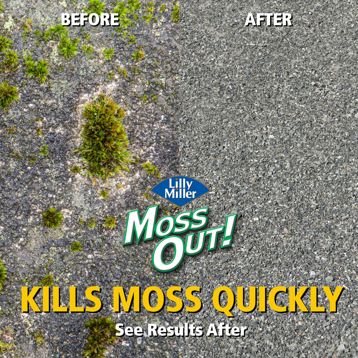 Lilly Miller Moss Out non-staining formula protects nearby surfaces