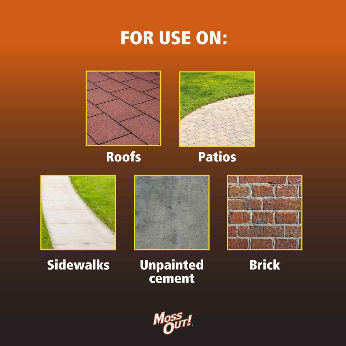 Lilly Miller Moss Out used on walkways and patios for moss removal
