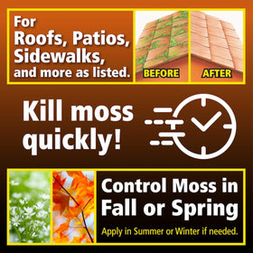 Lilly Miller Moss Out year-long moss control potential on outdoor spaces