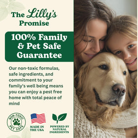 Peppermint and clove oils improve freshness and deterrence in Lilly's Naturals.