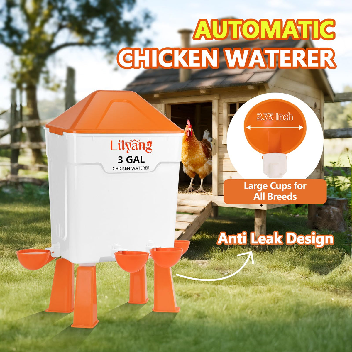 Lilyang XL dry feed ports help keep grain tidy and reduce waste.