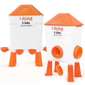 Lilyang XL durable PP construction withstands pecking and outdoor use.