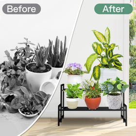 Lilybud Lily black metal stand blends with modern interiors