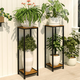 Lilybud heavy-duty pedestal supports large pots for outdoor patios.
