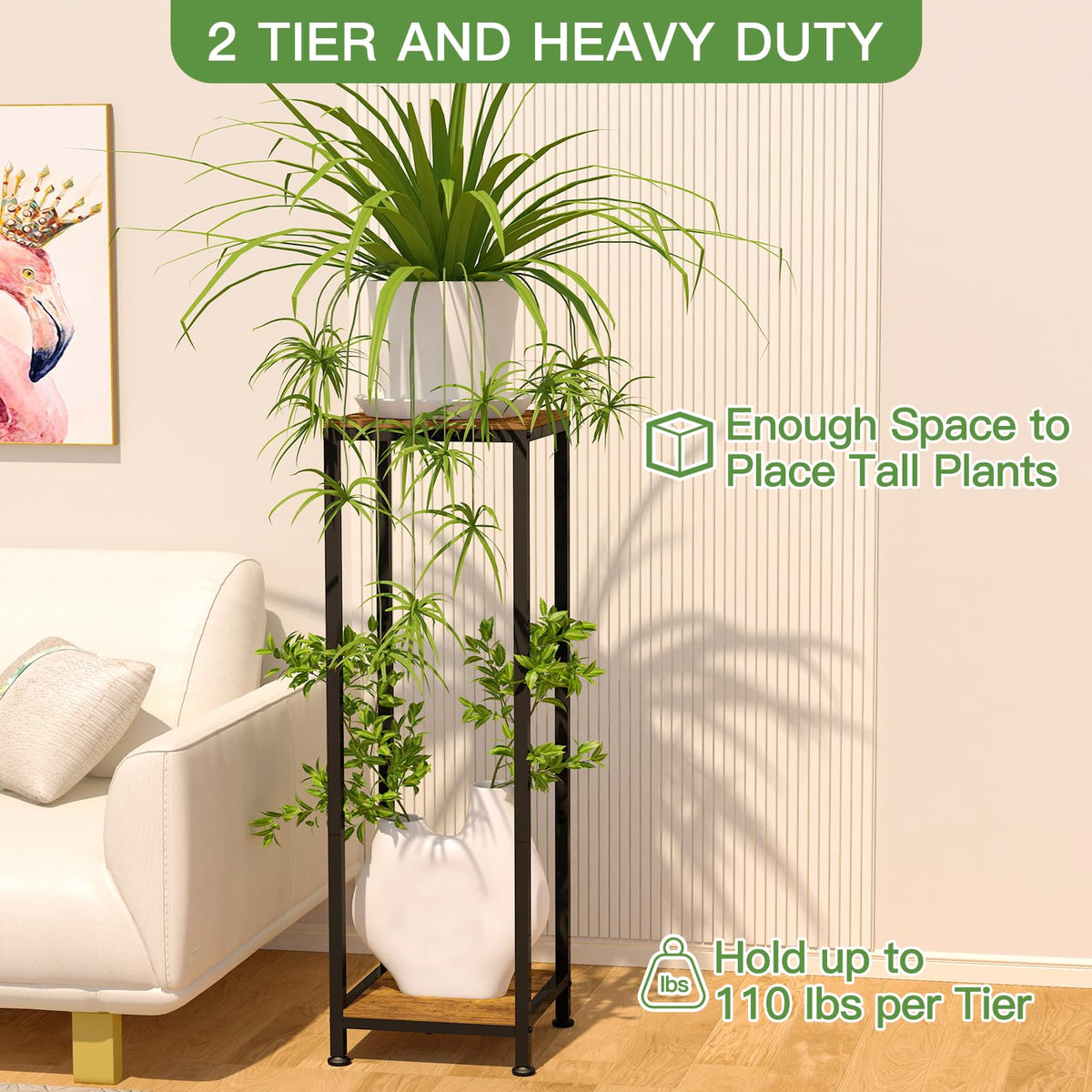 Lilybud indoor-outdoor plant shelf with minimalist frame complements living spaces.