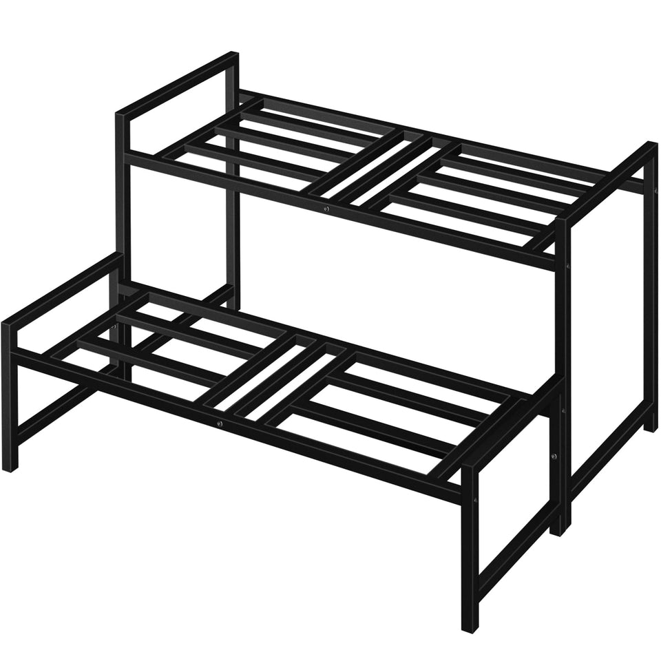 Lilybud Lily plant stand 2-tier indoor outdoor displays with stability