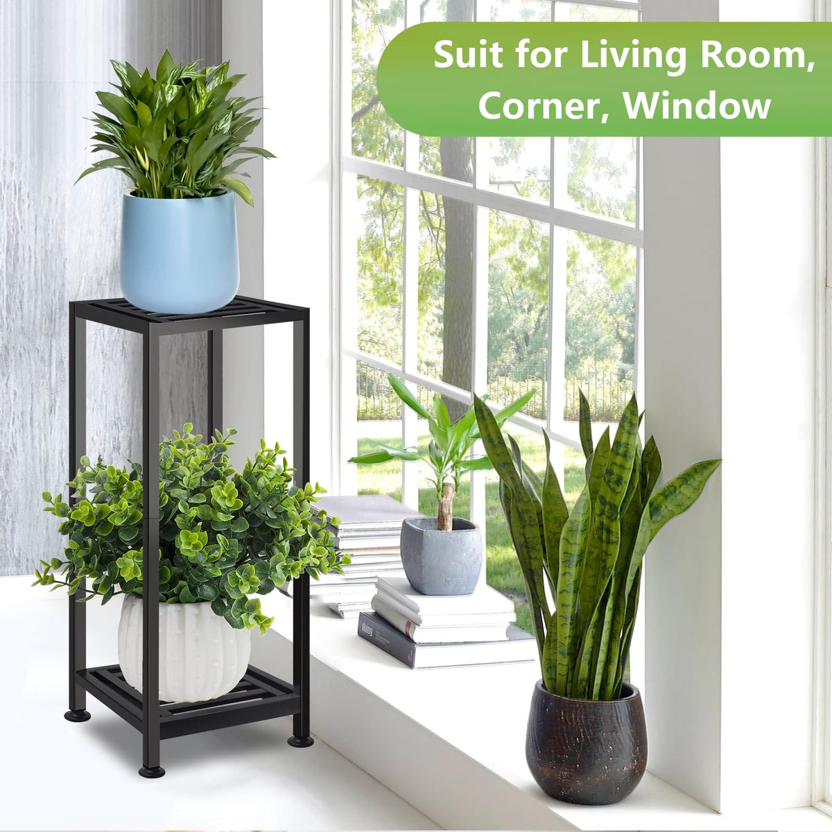 Lilybud Lily plant stand living-room display enhancing interior decor