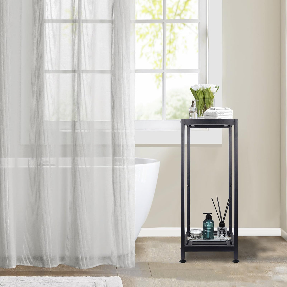 Lilybud Lily plant stand patio-garden setup saving floor space