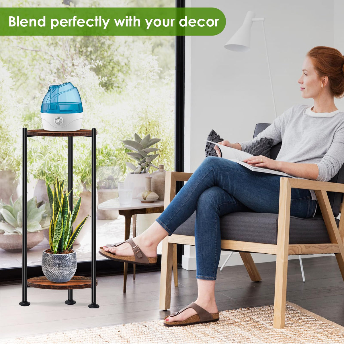 Removable trays on the Lilybud stand allow flexible arrangement and easy cleaning.