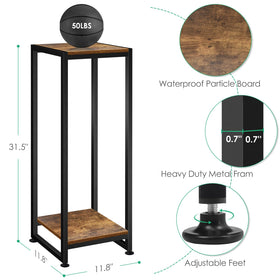 Lilybud Lily Plant Stand side angle demonstrates height and stable footprint.