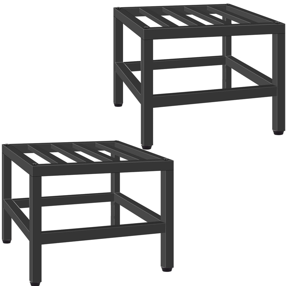 Lilybud lily plant stand with sturdy metal pedestal for indoor and outdoor display.