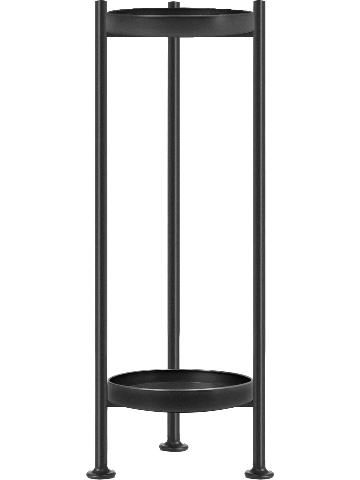 Lilybud Lily plant stand top view shows compact 2-tier display for small spaces.