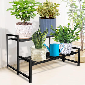 Lilybud Lily stackable shelf saves space while showcasing greenery