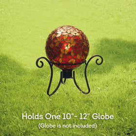 Lily's Home gazing ball stand doubles as a garden plant holder for versatile decor.