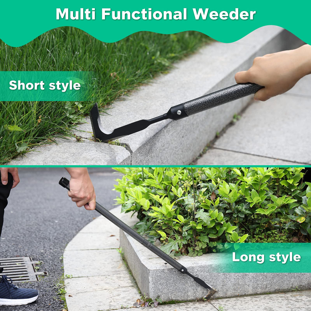 Lilyvane Crack Weeder with ash wood handle for comfortable grip.