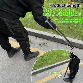 Lilyvane Crack Weeder L-shaped design enables multiple motions.