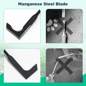 Lilyvane Crack Weeder used on sidewalk cracks without surface damage.
