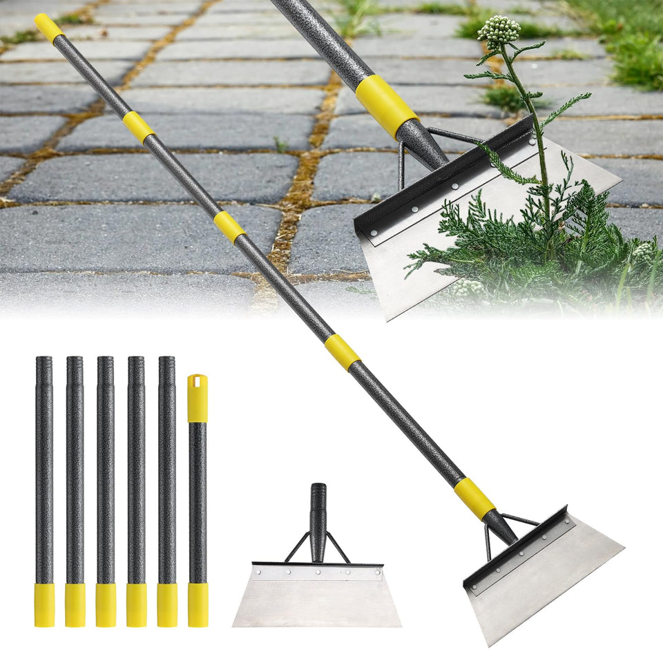 Lilyvane Garden Flat Shovel blade shows a sturdy edge for snow and weed removal