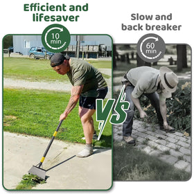 Lilyvane Garden Flat Shovel built-in foot pedal boosts leverage