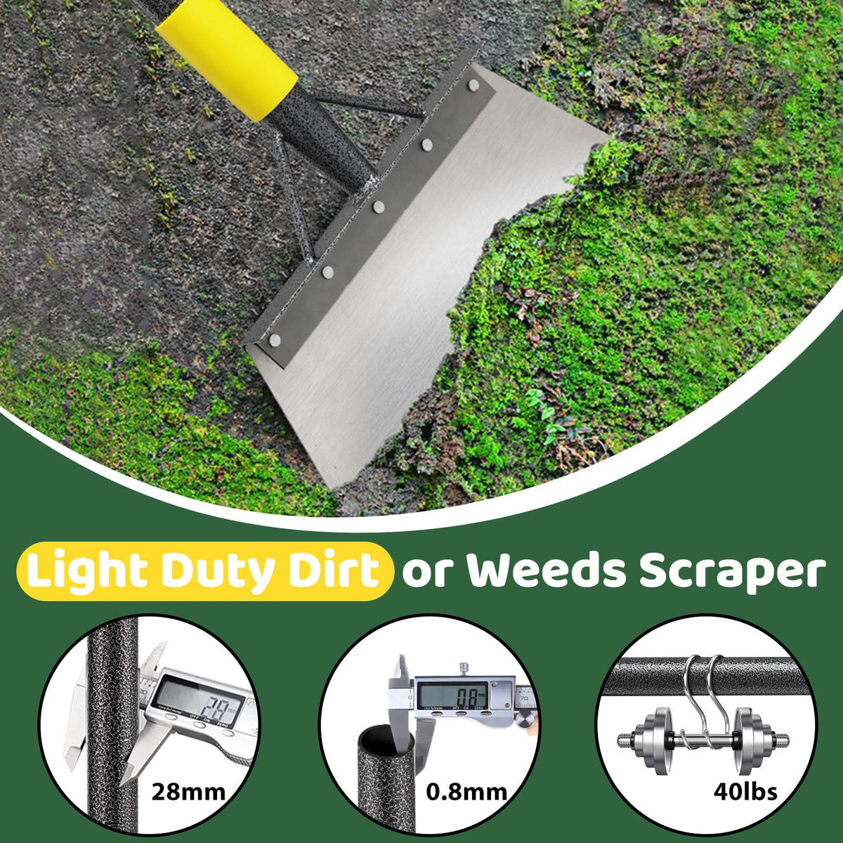 Lilyvane Garden Flat Shovel rustproof coating resists outdoor corrosion