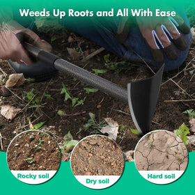 Resilient rod with 1 1/8 inch diameter supports heavy duty gardening tasks.