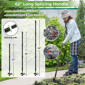 Lilyvane push-pull weeding motion speeds large-area weed removal.