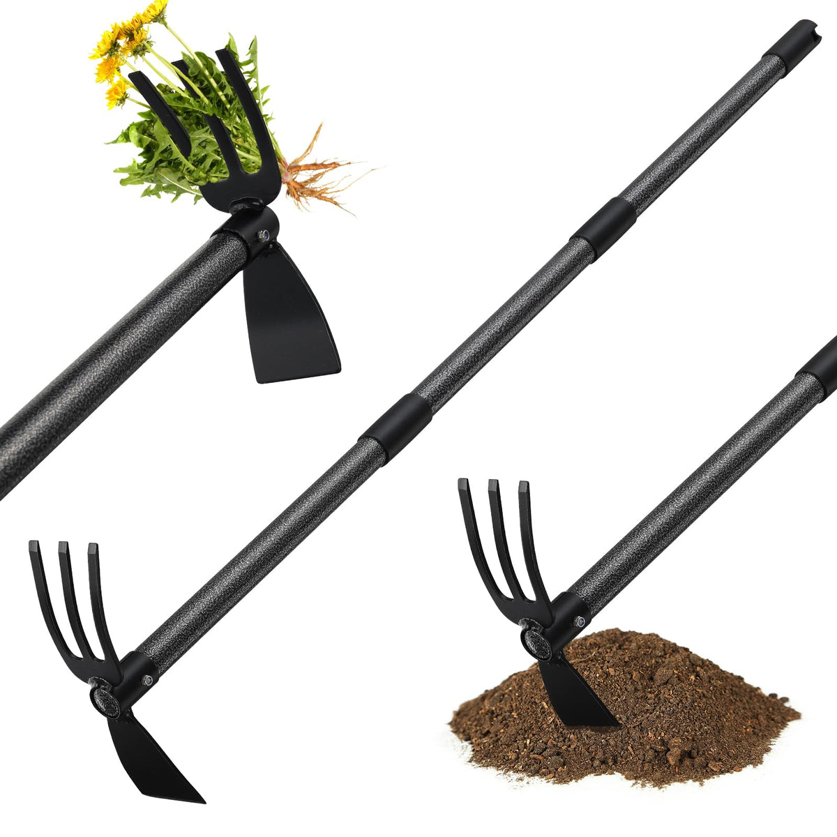 Lilyvane 45-inch extension for comfortable standing weed removal