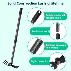 Lilyvane easy-assembly garden tool fits in small garages