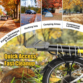 Lilyvane rake features easy assembly and compact storage.