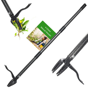 Lilyvane weed puller with 60-inch handle for upright weeding.