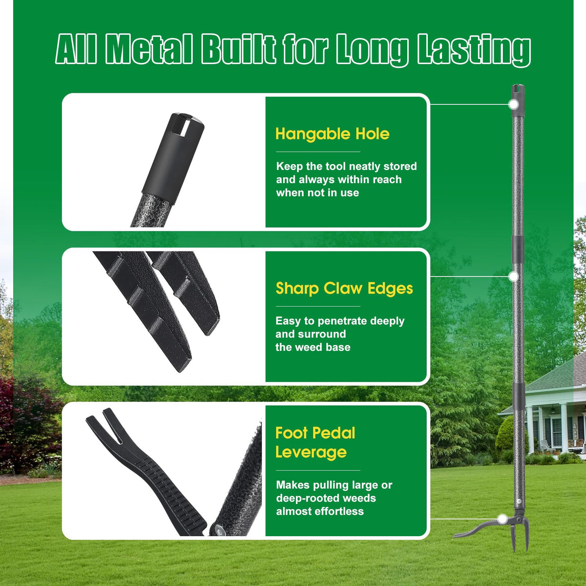 All-metal construction built for long-lasting garden use.