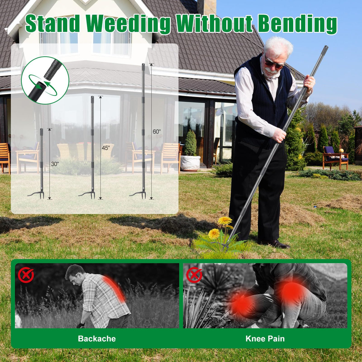 Sharp tapered claws ease soil entry for effective root capture.