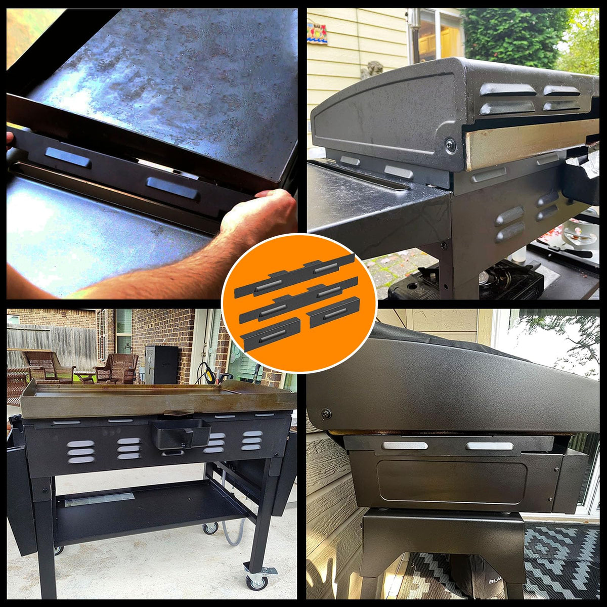 LimeCare accessory kit complements Blackstone griddles for organized outdoor cooking.